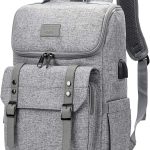 Vintage Backpack Travel Laptop Backpack with usb Charging Port for Women & Men School College Students Backpack Fits 15.6 Inch Laptop Black